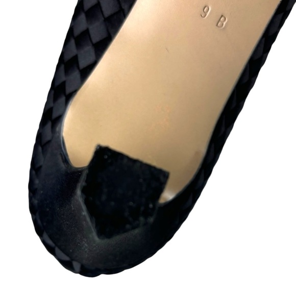 BOTTEGA VENETA 17087 POINTED TOE SILK INTRECCIATO LEATHER SOLE PUMP HEELS - Picture 10 of 14